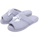 Pantufa Anatômica Malha com laço Cetim - PUFF - Mescla - 37/38