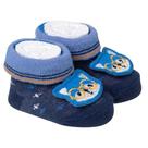 Pantufa Bebê Sapatinho Recém-nascido Frajolinha Baby Azul Pantufa Bebê Sapatinho Recém-nascido Frajolinha Baby Azul