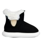Pantufa Bota Feminina Flowfa Emma Preto