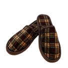 Pantufa Chinelo de Quarto Calçado Quentinho Xadrez Sola EVA