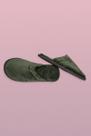 Pantufa Chinelo Feminino Fechado Plush Verde