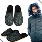 Pantufa chinelo pés Masculino Macia Estampada triangular