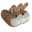 Pantufa Coelho Bege Pelúcia Inverno Quentinha Solado Borracha