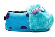 Pantufa Disney Pixar Monstros S.A Sulley licenciada Tamanho: 36/38Cor:azul