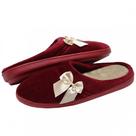 Pantufa Elegance Anatômica em Plush com Pelúcia - Bordô - 37/38