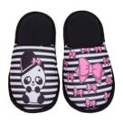 Pantufa Feminina Cotton Day Panda com Laços 18010