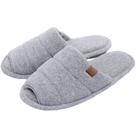 Pantufa Feminina em Atoalhado Solado Anatômico Flexível Puff - Mescla - 35/36