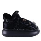 Pantufa Feminina Flowfa Lucy Classic com Pins Personalizáveis Preto