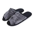 Pantufa Flexível em Malha Floral Infantil - Chumbo - 27/28