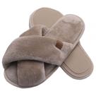 Pantufa Flexível em Pelúcia - Bege - 39/40