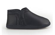 Pantufa Forrada Pelo Calce Fácil Preta Antiderrapante 213