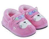 Pantufa gatinha rosa 3d pelucia ferpa