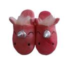 Pantufa Infantil Aberta Rosa Unicórnio Basic+ Nº 33/34