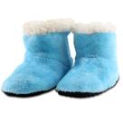 Pantufa Infantil Bebe Azul Peluciada com tiras autocolantes Pantufa Infantil Bebe Azul Peluciada com tiras autocolantes