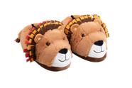 Pantufa Infantil Estampa Leão 3D Antiderrapante GZT Ref.0035 Tamanho: 29/30
