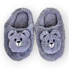 Pantufa Infantil Ursinho Pelúcia Leve Confortável Inverno