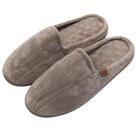 Pantufa Masculina Anatômica em Atoalhado com Espuma Massageadora - Caqui - 41/42