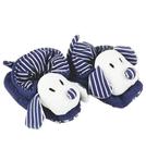 Pantufa Para Bebê Atoalhada Zip Toys Listrado Marinho P