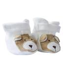 Pantufa Para Bebê Ursinho Nino Bege Zip Toys
