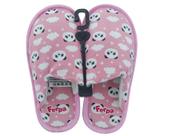 Pantufa pelucia panda rosa ferpa
