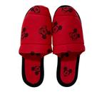 Pantufa Personagem Mickey Vermelho e Preto
