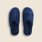 Pantufa Premium Navy Microfibra Azul - ACASA