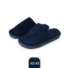 Pantufa Quentinha fofinha inverno Masculina Lisa Azul 42/43 meninos