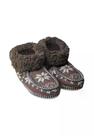 Pantufa Slippers Donna Laço Glacial Cano Alto Marrom Pantufa Slippers Donna Laço Glacial Cano Alto Marrom