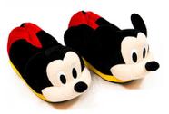 Pantufa Unissex adulto Disney Mickey licenciada Tamanho: 39/41Cor:Preta