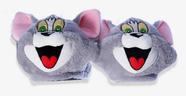 Pantufa Unissex adulto Tom & Jerry - Tom licenciada Tamanho: 36/38Cor:Cinza