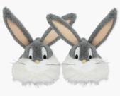 Pantufa Unissex adulto Warner Pernalonga licenciada Tamanho: 33/35Cor:Cinza