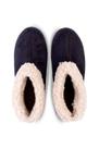 Pantufa unissex forrada em pelo com sola de borracha