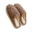 Pantufas De Inverno Unissex Quentes E Confortáveis Com Solado Antiderrapante E Forro De Lã Espessa