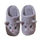 Pantufas De Pelúcia Femininas Com Estampa De Gato, Antiderrapantes, Sola Macia, Confortáveis Para O Pantufas De Pelúcia Femininas Com Estampa De Gato, Antiderrapantes, Sola Macia, Confortáveis Para O