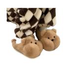 Pantufas Femininas De Pelúcia Cinza Escuro Com Design De Morcego, Antiderrapantes, Solas Macias E Pantufas Femininas De Pelúcia Cinza Escuro Com Design De Morcego, Antiderrapantes, Solas Macias E