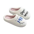 Pantufas Femininas Quentes Antiderrapantes De Algodão Xadrez Com Bordado De Letras Taylor, Sola Pantufas Femininas Quentes Antiderrapantes De Algodão Xadrez Com Bordado De Letras Taylor, Sola
