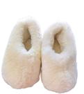 Pantufas Pele Ovina Lã (Cordeiro) Natural