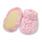 Pantuflas Fruit of the Loom Cozy Thermal Wrap rosa para bebés de 6 a 12 meses