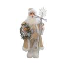 Papai noel bege prata 60cm florarte