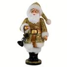 Papai Noel Com Base Lanterna Gliter gold Magizi