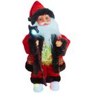 Papai Noel com Cajado Natal 29,5cm Musical com Movimento 4 Leds