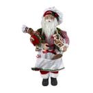 Papai Noel Cozinheiro em Pé 45 cm Decoração Natalina Luxo Tok da Casa