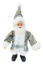 Papai Noel Decoração De Natal Azul Claro Listras Mini Luxo