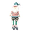 Papai noel decorativo c/perna mole candy color