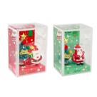 Papai Noel Decorativo com LED 11x7,5cm Enfeite Natalino com Luz Sortido