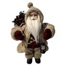 Papai noel decorativo em pe com lanterna e presentes - 45cm Papai noel decorativo em pe com lanterna e presentes - 45cm