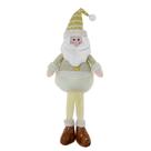 PAPAI NOEL DECORATIVO EM PE DOURADO E BRANCO - 61cm