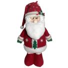 Papai noel decorativo em pe vermelho com oculos - 38cm Papai noel decorativo em pe vermelho com oculos - 38cm
