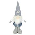 Papai noel decorativo escandinavo cinza - 43cm Papai noel decorativo escandinavo cinza - 43cm