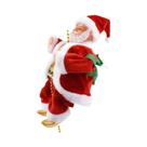 Papai Noel Elétrico Operado Por Bateria, Escalando Contas Com Luz E Música, Decoração De Natal